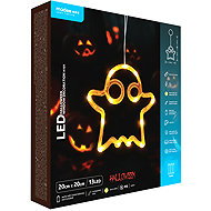 Modee Lighting H101 LED Window Decorations – Ghosts, 13 pieces, 2 × AAA batteries - Christmas Lights