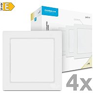 Modee Lightning LED Ceiling Panel Square, 18W, 4000K, White, 1980lm, 4 pcs - LED Panel