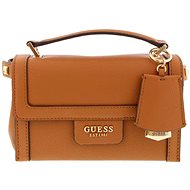 GUESS Eco Angy Top Handle Flap Hnědá - Handbag
