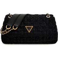 GUESS Giully Tweed Crossbody Černá - Handbag