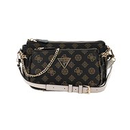GUESS Noelle Dbl Pouch Crossbody Hnědá - Handbag