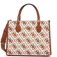 GUESS Silvana 2 Compartment Tote Hnědá - Handbag