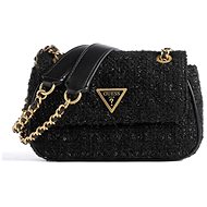 GUESS Giully Tweed Mini Crossbody Black - Handbag