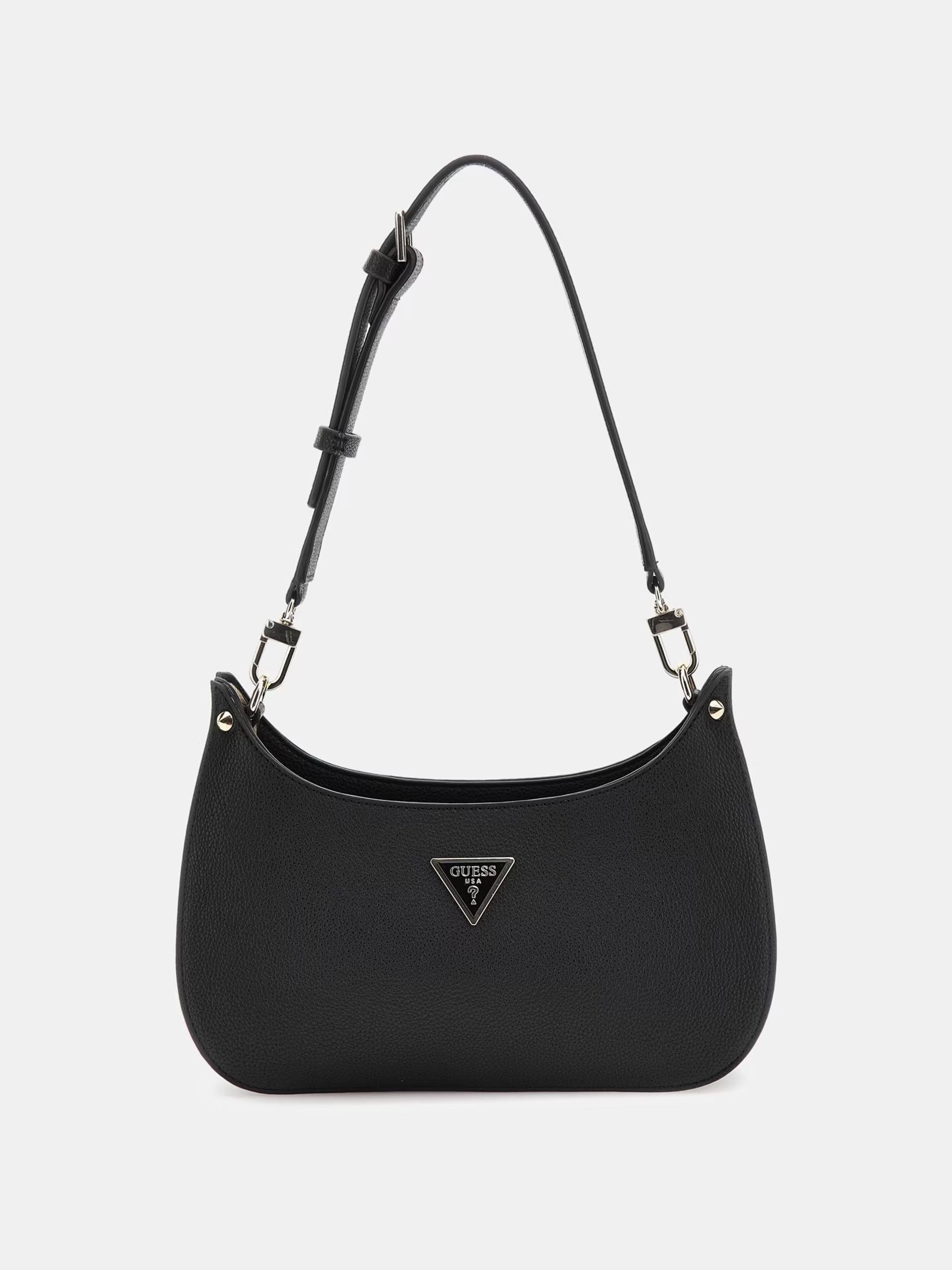 GUESS Meridian Studded Shoulder Bag Černá - Handbag