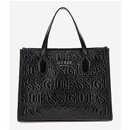 GUESS Silvana Logo Script Handbag Černá - Handbag