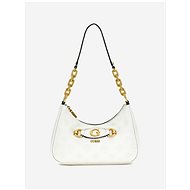 GUESS Izzy 4G Peony Logo Shoulder Bag Light Grey - Handbag