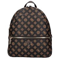 GUESS Backpack Manhattan large, mocha with logo - Handbag