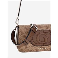 GUESS Handbag Eco Mietta Flap latte with logo - Handbag