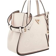 GUESS Handbag Keandra Girlfriend Satchel stone with logo - Handbag