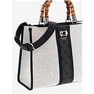 GUESS Handbag Kerima Bamboo natural/black with logo - Handbag