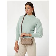 GUESS Handbag Noeele DBL Pouch Crossbody latte with logo - Handbag