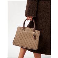 GUESS Handbag Noelle Girlfriend latte with logo - Handbag