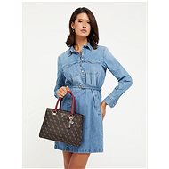 GUESS Handbag Noelle Girlfriend Satchel brown - Handbag