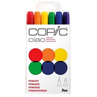 COPIC Ciao Double Sided Brush Chisel 6 pcs basic - Marker
