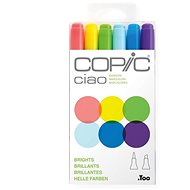 COPIC Ciao double-sided Brush Chisel 6 pcs clear tones - Marker