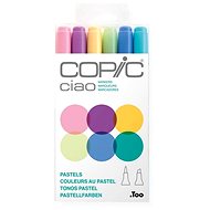 COPIC Ciao double-sided Brush Chisel 6 pcs pastel tones - Marker