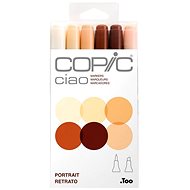 COPIC Ciao double-sided Brush Chisel 6 pcs skin tones - Marker