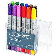 COPIC Ciao Double Sided Brush Chisel 12 pcs basic - Marker
