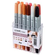 COPIC Ciao double-sided Brush Chisel 12 pcs skin tones - Marker