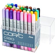 COPIC Ciao Double Sided Brush Chisel 36 pcs basic A - Marker