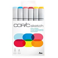 COPIC Sketch double-sided Brush Chisel 6 pcs basic "perfect" - Marker