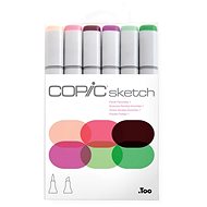 COPIC Sketch double-sided Brush Chisel 6 pcs floral tones "1" - Marker