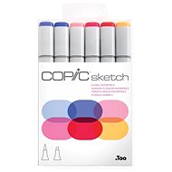 COPIC Sketch double-sided Brush Chisel 6 pcs floral tones "2" - Marker