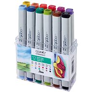COPIC Classic double-sided Fine Chisel 12 pcs summer tones - Marker