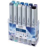 COPIC Classic double-sided Fine Chisel 12 pcs winter tones - Marker