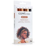 COPIC Ciao double-sided Brush Chisel 5+1 pcs skin tones B - Marker