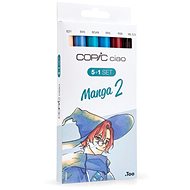 COPIC Ciao Double Sided Brush Chisel 5+1 pcs Manga 2 - Marker
