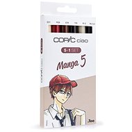 COPIC Ciao Double Sided Brush Chisel 5+1 pcs Manga 5 - Marker