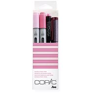 COPIC Ciao Reversible Brush Chisel 2+2 pcs Doodle Kit pink - Marker
