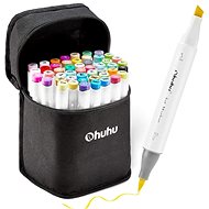 OHUHU double-sided Brush Chisel 48 pcs basic + blender - Marker