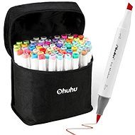 OHUHU double-sided Brush Chisel 72 pcs + blender - Marker