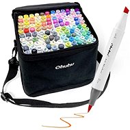 OHUHU double-sided Brush Chisel 120 pcs + blender - Marker