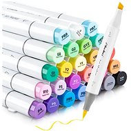 OHUHU double-sided Brush Chisel 24 pcs basic + blender - Marker