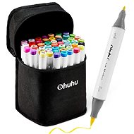 OHUHU double-sided Brush Fine 48 pcs basic + blender - Marker