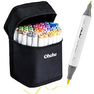 OHUHU double-sided Brush Fine 48 pcs secondary + blender - Marker