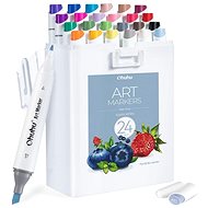 OHUHU double-sided Fine Slim Broad 24 pcs basic + blender - Markers