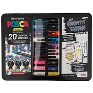 UNI Posca Graffitti Tagging 20 pcs in metal box - Markers