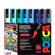 UNI Posca 5M 8 pcs blue tones - Markers