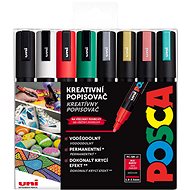 UNI Posca 5M 8 pcs Christmas tones - Markers