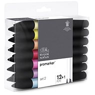 WINSOR NEWTON double-sided Fine Chisel 12+1 pcs secondary - Marker