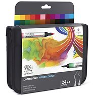 WINSOR NEWTON double-sided Brush Fine 24+1 pcs Basic in pencil case - Marker