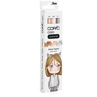 COPIC Ciao Double Sided Brush Chisel 3 pcs Mellow Palette - Marker
