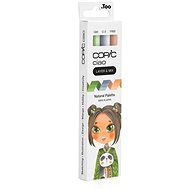 COPIC Ciao double-sided Brush Chisel 3 pcs Natural Palette - Marker
