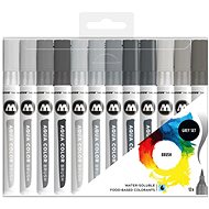 MOLOTOW Aqua colour Brush 12 pcs grey - Marker