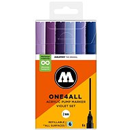 MOLOTOW One4All 127HS 2 mm 6 pcs Violet Set - Felt Tip Pens