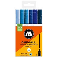 MOLOTOW One4All 127HS 2 mm 6 pcs Blue Set - Felt Tip Pens
